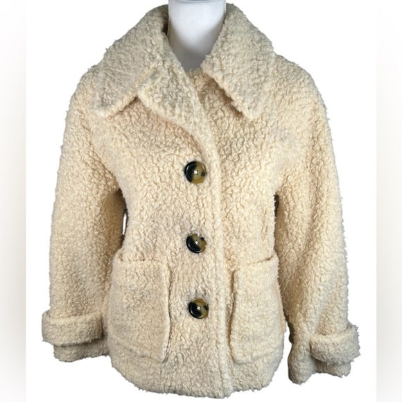 Free People | So Soft Cozy Peacoat - Picture 3 of 6